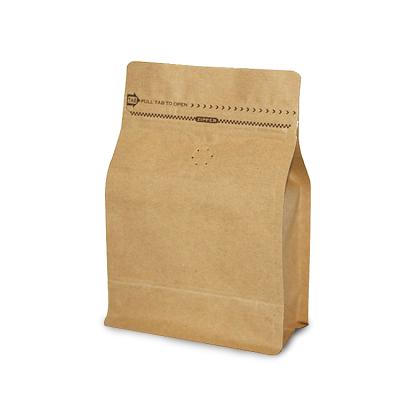 China 1lb Recyclable Coffee Kraft Paper Bag Coffee Food Grade Paper Bag for sale