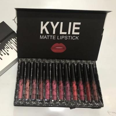 China Lipstick 12pcs Set High Quality Matte Liquid Lipstick Nude Lipgloss 24h Long Last Lip Tint Cosmetics Private Label Kit for sale