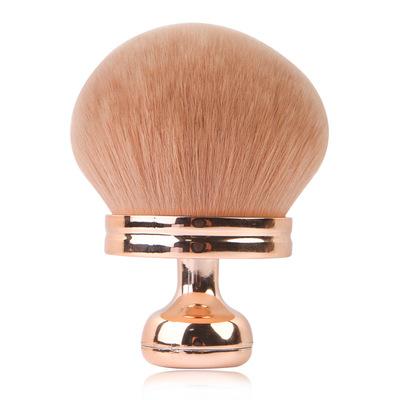 China Luxury Soft Synthetic Pink Handle Large Makeup Loose Powder Brush Private Face Cosmetic Angle Blush Brush Te koop