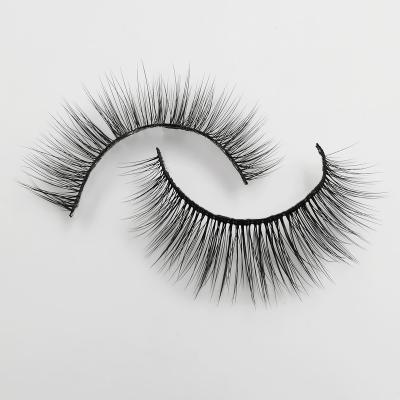 China 4 Pairs Of Handmade Mink False Eyelashes Natural Slender Three-Dimensional Multi-Layer Eyelashes for sale