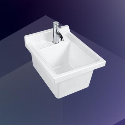 China Hot Selling Ceramic Bathroom Sink HY-3156 China Wash Tub Bathroom Laundry Sink for sale