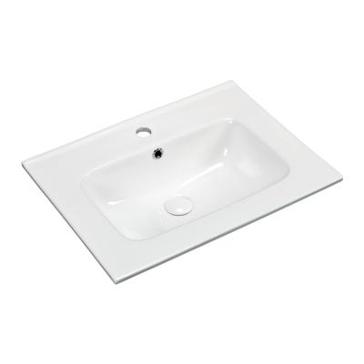 China Cabinet Basins 600mm Length Sanitary Ware Countertop Ceramic Sinks With Cabinet Basin for sale