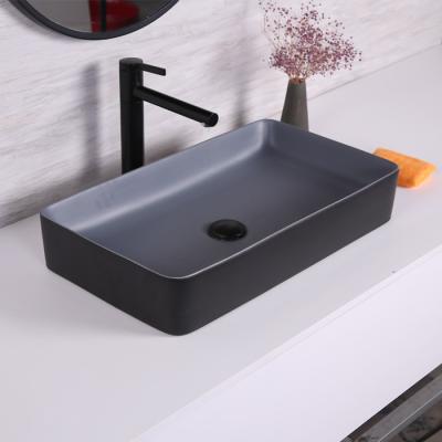 China Easy Clean Modern Wash Basin Wholesales Cabinet Countertops Rectangular Bathroom Hand Wash Sink Basin for sale