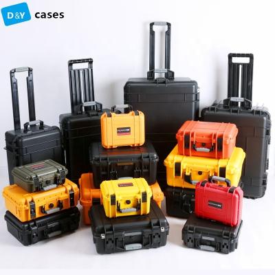 China Carry Rolling Tool Box Transit Waterproof Shockproof Dustproof Plastic Travel Hard Hand Case For Movie for sale