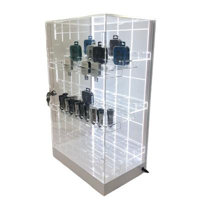 China Durable Wholesale Custom Sunglasses Floor Acrylic Glass Rotating Display Stand for sale