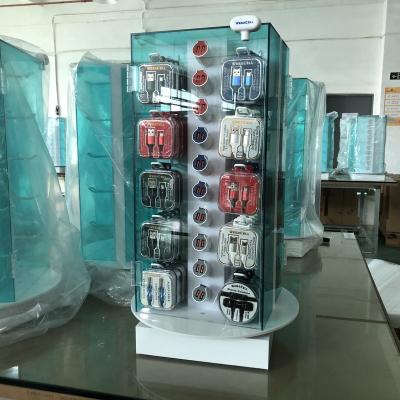 China Durable Wholesale Wooden Counter Rack Acrylic Glasses Display Stand Eyewears Display Rack for sale