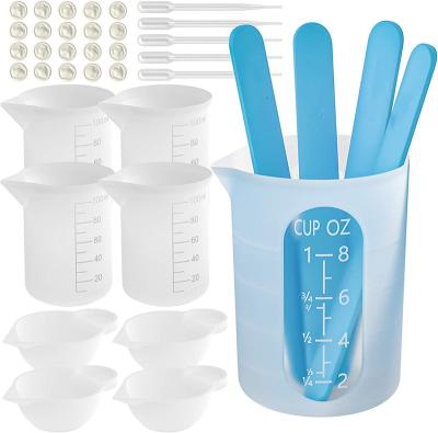 China Europe 38pcs Silicone Resin Measuring Cups Tool for sale