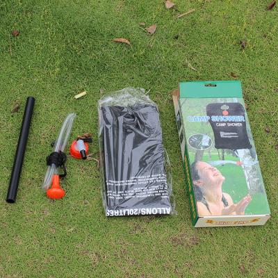 China Portable Survival Tools Camp Shower Hose Bag Solar Powered Heated Portable Shower PVC Water Bag With On/Off Spout For Outdoor Camping,Hiking for sale