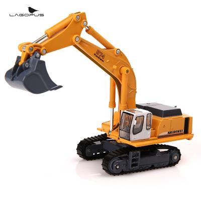 China Christmas Gift 1:87 Lagopus Crawler Excavator Metal Zinc Alloy ABS Zinc Alloy Construction Diecast Vehicle Mini Engineering Vehicles Car Toy for sale