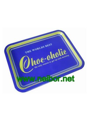 China rectangular metal tin serving tray for sale