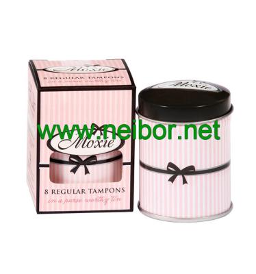 China accept OEM order mini round tampon tin box for sale