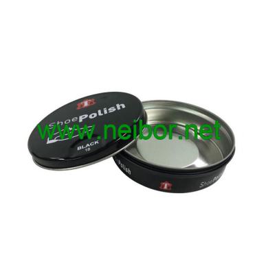 China shoe polish round tin can 100ml 80g with press open system en venta