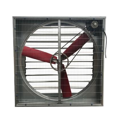 China food & Beverage Plant 50 Inch Hammer Fan With PVC Blades For Poultry And Greenhouse Cooling System for sale