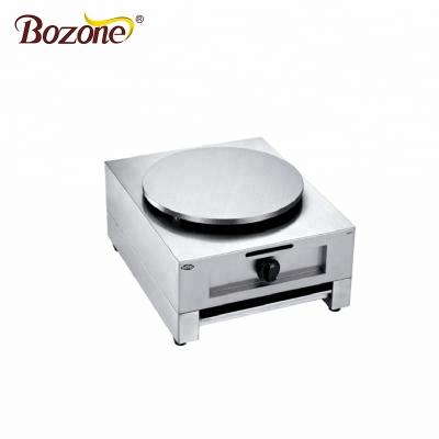 China GBG-01 Automatic-thermostat Control Stainless Steel Worktop 1 Dish Mini Electric /LPG Industrial Rotating Pancake Maker Machine Hot Dish Gas Pancake Maker for sale