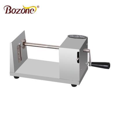 China Hot Selling Manual Spiral Potato Chips Cutting Machine Electric Steel Tornado Chip Cutter Making Crane Stainless Easy Operation for sale