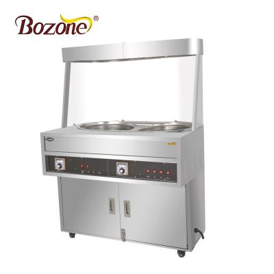 China EB-460-2 Chestnut Double Head Stainless Steel Fried Peanut Soybean Chestnut Roaster Vertical Machine Industrial Commercial for sale