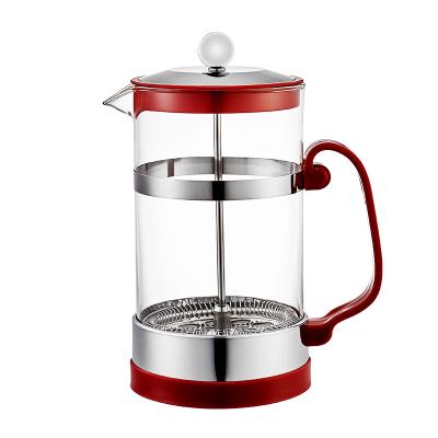 China CLASSIC Clear French Max Press Coffee Maker Flavor Coffee Brewer With Top Filtration for sale