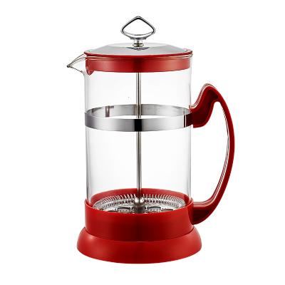 China CLASSIC French Press High Borosilicate Glass Coffee and Tea Maker 1000ML for sale