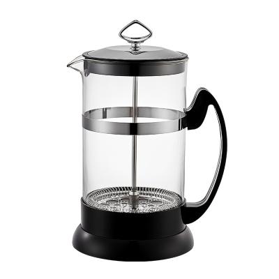 China CLASSIC French Press High Borosilicate Glass With Filter 800ML Coffee Maker for sale