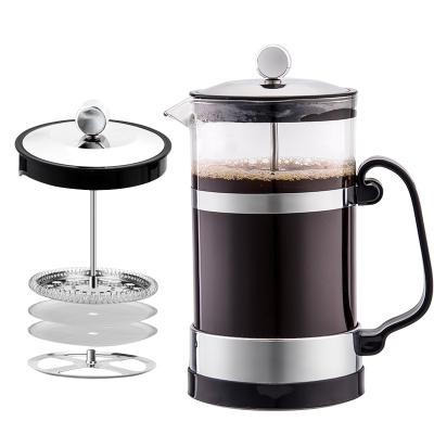 China French Heat Resistant Glass Infusions Viable Coffee Press Coffee Maker Coffee and Coffee 800ML Large Tea Presser for sale