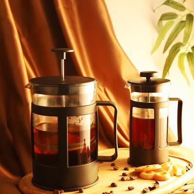 China 300Ml 600Ml 800Ml 1000Ml Viable Plastic Portable Manual Coffee Press French Manufacturer for sale