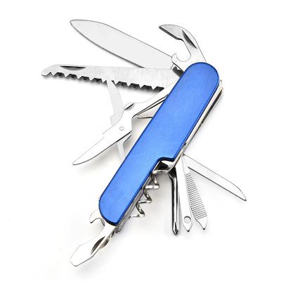 China Camping Small Knife Best Stainless Steel 11 In 1 Tool Multifunctional Army Pocket Knife for sale