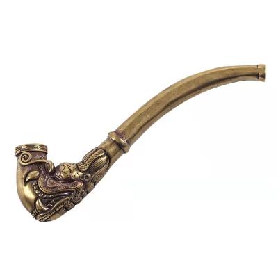 China Minimalist Pure Copper Dragon Shaped Cigarette Holder for sale