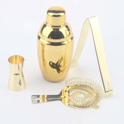 China Cooking Tools Four Sets Of Electric Gold Plated Stainless Steel Wine Shaker for sale