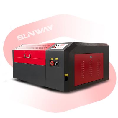 China 3D 4040 400*400mm 50W Ruida mini CO2 laser engraving and desktop cutting machine, glass laser engraving machine for sale