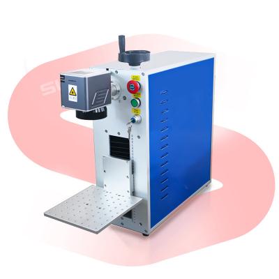 China Air Cooled Metal Engraving Machine Fiber Laser Inscribing Machine for Jewelry Gold Bracelet Rings Engraver for sale