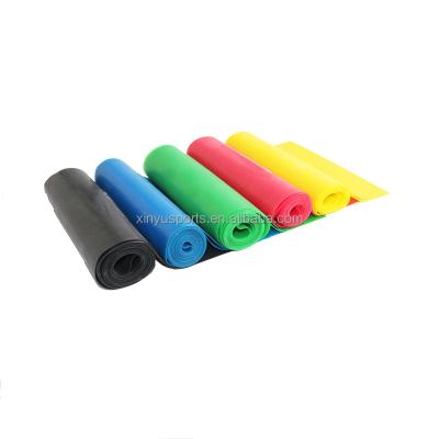 China Flat Band 1500*150*0.35mm Stretch Band Resistance Band Fitness And Yoga Training for sale