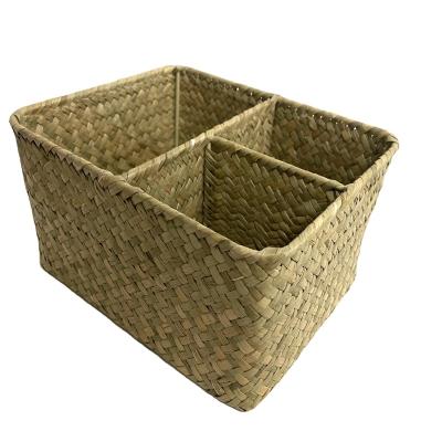 China China natural goods handcraft handwoven storage box desk organizer for sale