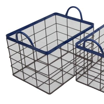 China Factory Hot Sale Sustainable Iron Storage Basket Customized Storage Basket for sale