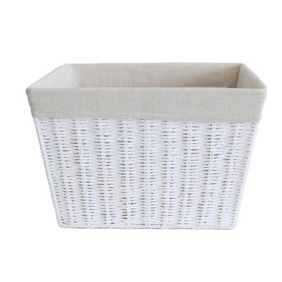 China Sustainable Vellum Rope Storage Basket Box Lightweighted Samples Available for sale