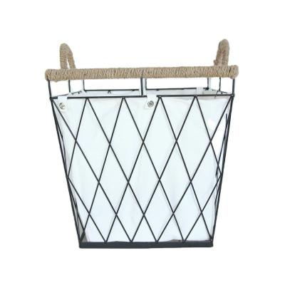 China Good Quality Viable Metal Laundry Hamper Rack Kids Corner Dirty Folding Laundry Hamper Laundry Basket for sale