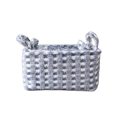 China China Rectangle Cloth Storage Basket With Handles Hot Selling Baby Toys Storage Basket for sale