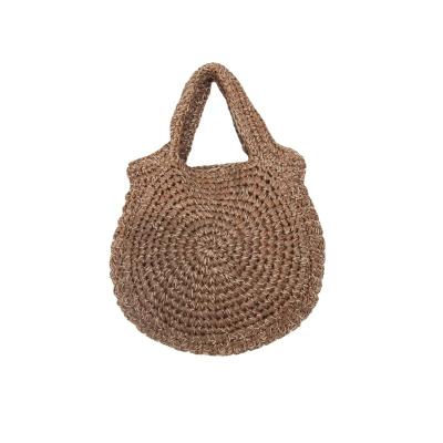 China Summer Practical High Quality Durable Custom Size Handmade Paper Rope Bags For Beach for sale