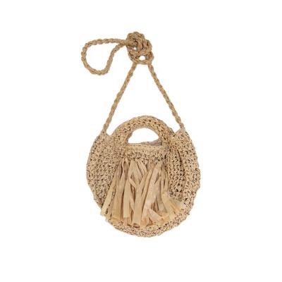 China 2020 Durable High Quality Practical Paper Straw Cross - Body Bags Tassel Hook Bag for sale