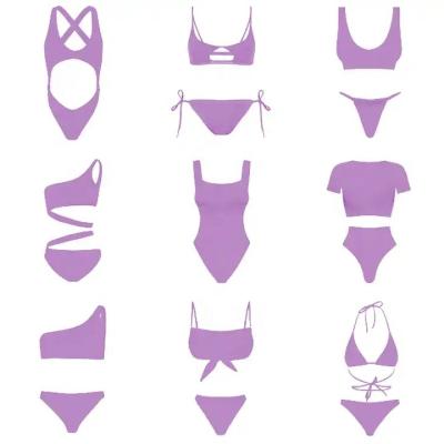 China 2023 custom logo high quality sexy bikini girl's reversible private label beach swimwear swimming bikini for sale