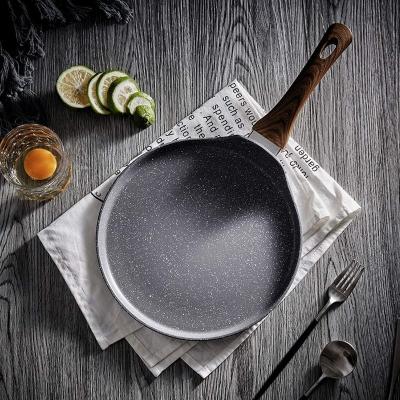 China Sustainable Pancake Pan Die Casting Low Pancake Pan Kitchen Crepe Pan Aluminum Nonstick Induction Cookware for sale