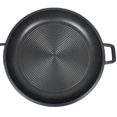 China Viable Die Cast Aluminum Marble Non Stick 32/34/36 Cm Super Grill Pan Frying Pan for sale