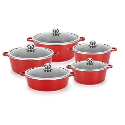 China Sustainable Basic Style Design Kitchenware Casserole Set 3003 High Quality Aluminum Kitchen Cookware Series Hot In Middle East Market for sale