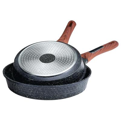 China Viable Hot Selling Tower Series non-stick die-casting aluminum stick cookware set coating non-stick fry pan for kitchen for sale