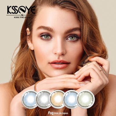 Cina Yearly Sweety Natural Prescription Grey Colored Contacts Lens For Dark Skin  in vendita