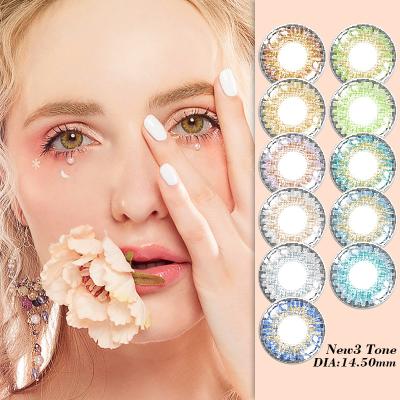 China OEM Hazel Eye Color Enhancing Contacts Lenzen voor Bruine Ogen Te koop