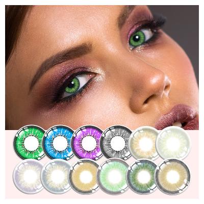 China Beautiful Cosmetic 14.5 Mm Contact Lenses Dark Grey Colour for sale