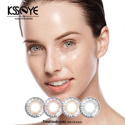 China Eco färbte jährlich 3 Tone Contact Lenses Natural Eye-Linsen 14.5mm zu verkaufen