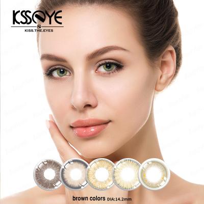 Cina Di tre Tone Opaque Colored Contacts Sandy Brown della lente prescrizione non in vendita