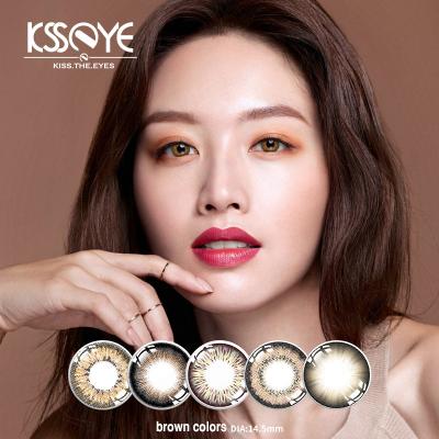 Cina Non potere 8.5mm di Honey Brown Colored Contacts Without di prescrizione in vendita