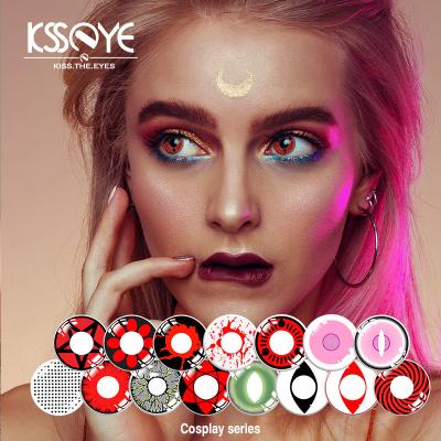 China Veilig de Contactlens Groenachtig blauw Roze 14.5mm van Cirkelkostuum Gekleurd Cosplay Te koop